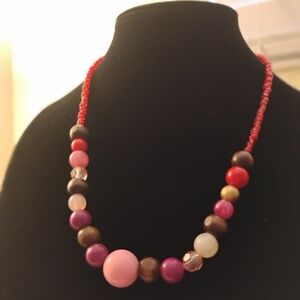 Multicolor Beaded Necklace Casual Fashion Wear